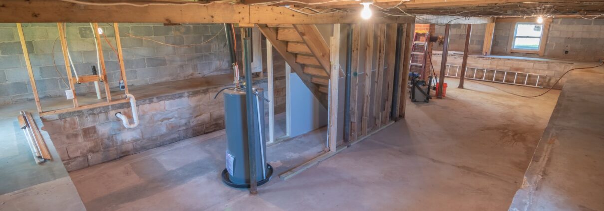 Picture of a dry basement.