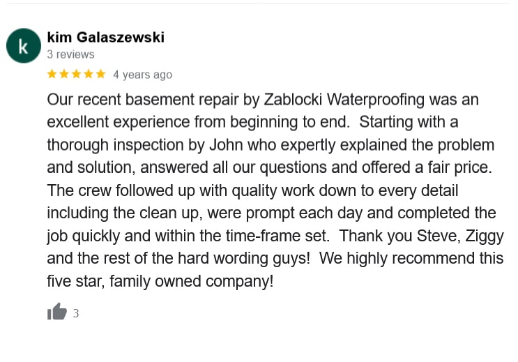 basement crack repair Caledonia