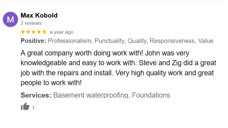 interior basement waterproofing Delafield