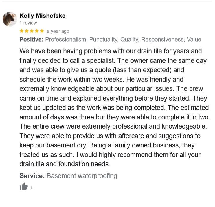 reliable basement waterproofer Delafield