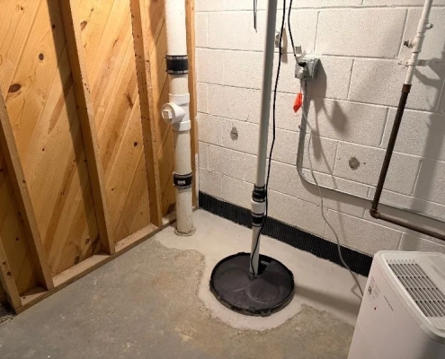 Basement waterproofing and drain tile installation in Milwaukee after the 2025 flood