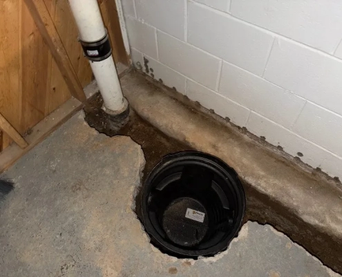 Basement waterproofing and drain tile systems